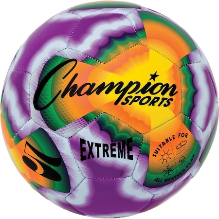 Champion Sports Extreme Tiedye Soccerball, Size 5 EXTD5